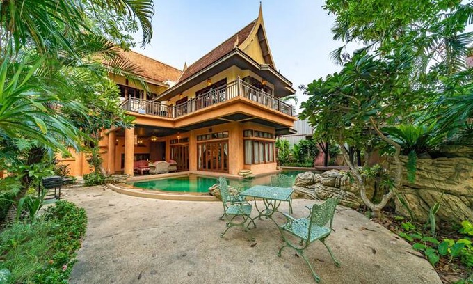 Na Chom Thian Villa | Pattaya私人海滩五卧别墅，网红大螃蟹餐厅旁，杜拉拉水上市场附近