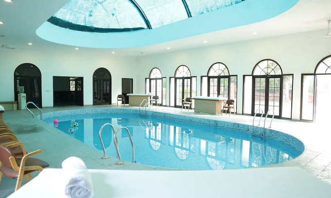 Bandhwari Villa | House of Joy-farmvilla, indoor pool, near sec 56