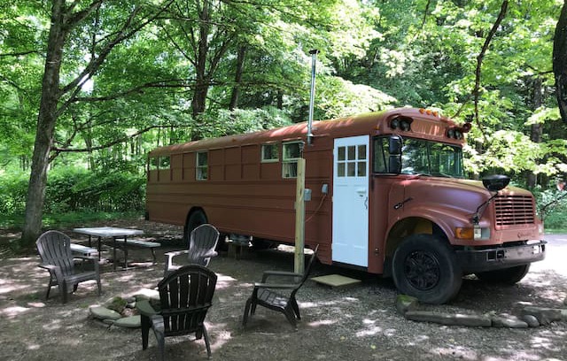Taberg RV Rental | The Happy Camper Bus
