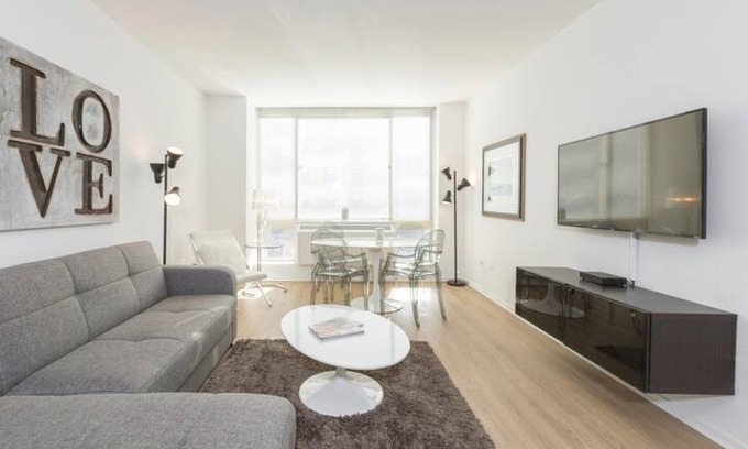 Central New York City Apartment | Spacious 1BR - Lux Midtown West High-Rise [5223]