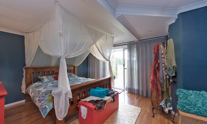 Ocean Shores House | King Bedroom with views & private deck