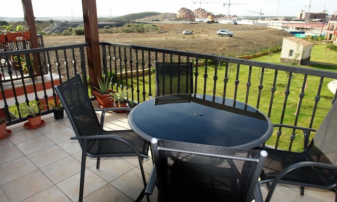 Costa Esuri Apartment | Costa Esuri, vistas puente-piscinas