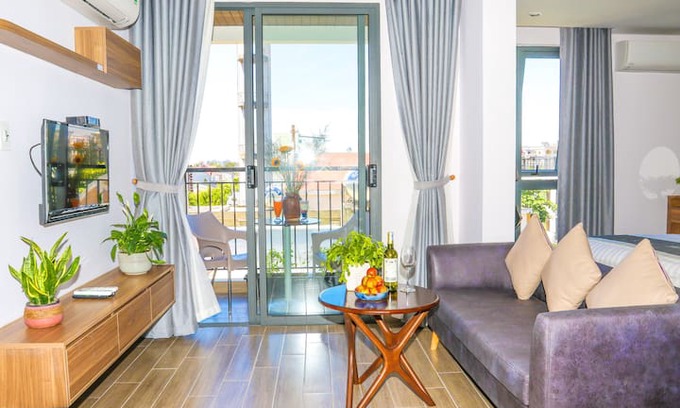 Ngu Hanh Son Apartment | Betania Home Danang Beach studio, sunshine balcony