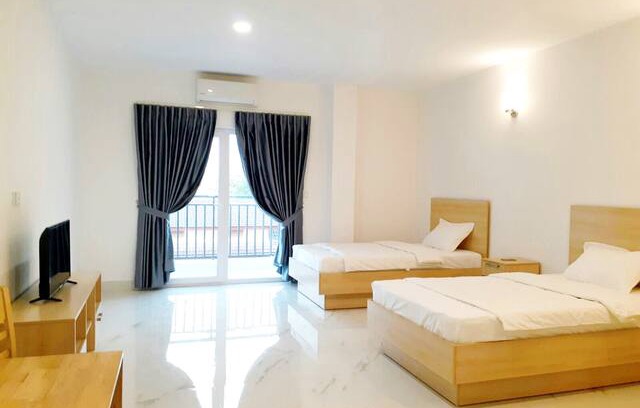 Sihanoukville City Centre Apartment | Grand Studio 38m2 2 Lits+Piscine+Gym+360degré View