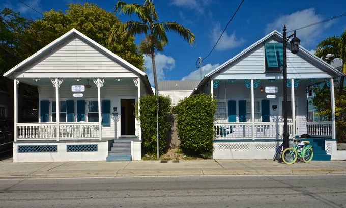 Old Town Cabin | Dog-friendly, colorful cottages w/ pool & hot tub in a fabulous location!