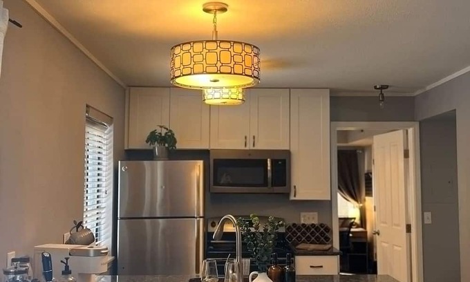 Englewood Apartment | French Inspired Stay Fireplace Coffee bar Cozy