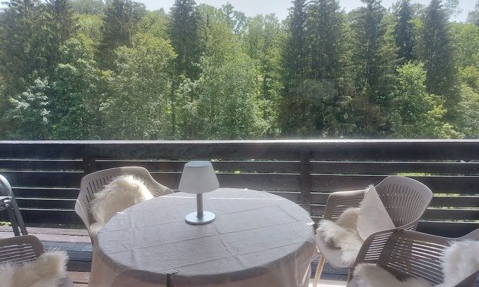 Vorauf Resort | Large 78 m² vacation apartment in Chiemgau with large balcony and leisure facilities