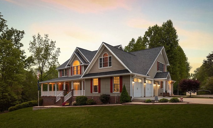 Union Grove Other | Spacious 5+ Bedroom with Pool, Woods, Creek, Near Yadkin Valley wine region