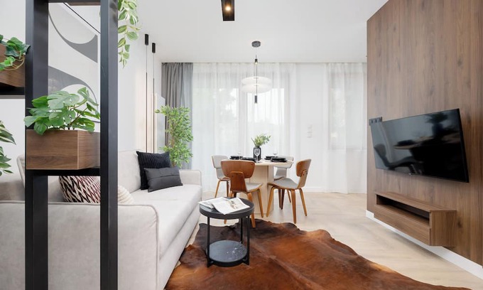 Wilanow Apartment | Wilanów Apartment Gym & Sauna by Renters