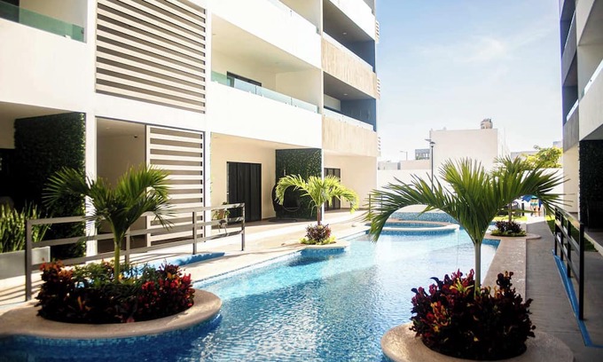 Mazatlan Apartment | New! Relax in Marina Cerritos! with Wavepool