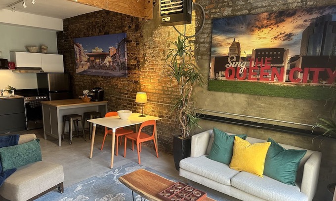 Over-the-Rhine Apartment | Washington Park Loft in the Heart of Over-The-Rhine, Cincy Music Hall