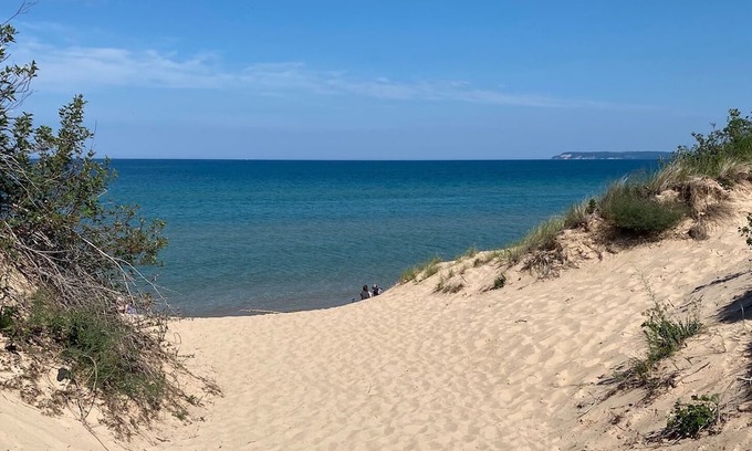 Pentwater Cottage | Cozy 3-bedroom cottage, large yard, minutes from Lake Michigan. Pet friendly.