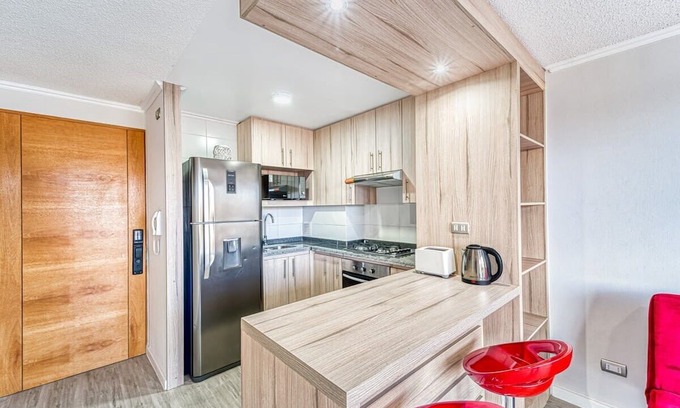 Concon Apartment | Red Concept 1D con Wifi, Terraza & Piscina