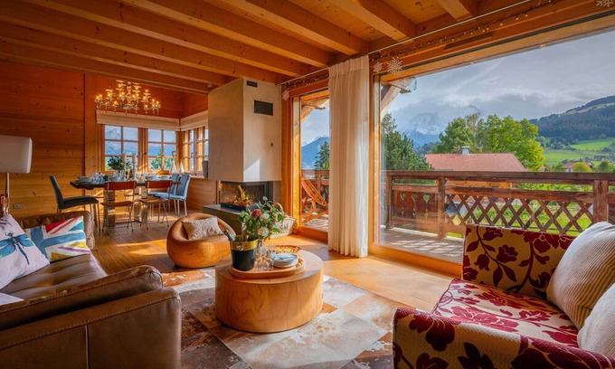 Combloux Ski Chalet | Chalet Pahar 360 - family stay 9p spa and Mont Blanc views - OVO Network
