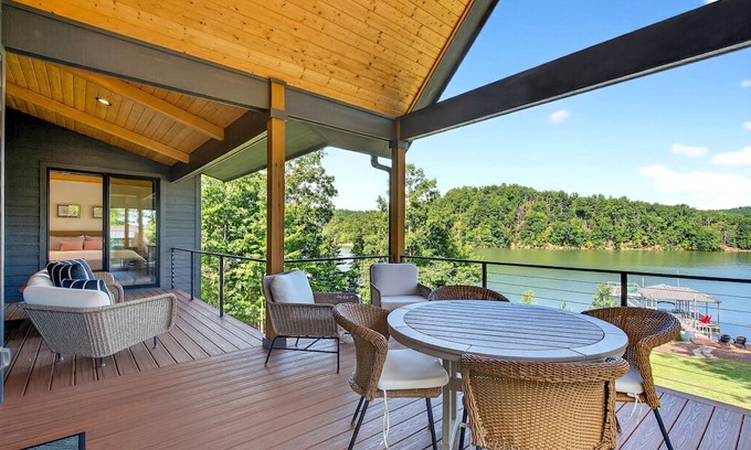 Marion House | Dockside of the Moon | Lakefront Luxury, Views & Private Dock