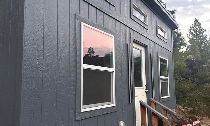 Deschutes River Woods Apartment | Adorable tiny home cozied up to lava rock!