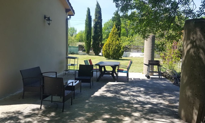 Ruoms Apartment | RUOMS lovely apartment with large terrace for 4 people